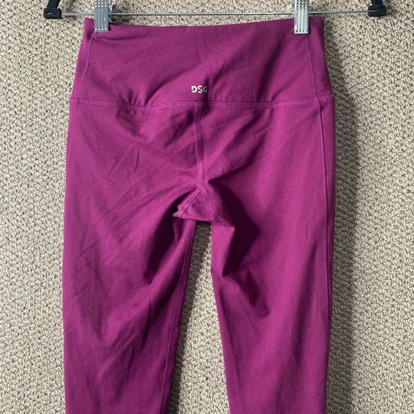 DSG Dick’s Sporting Goods Womens Leggings Size XS Purple 7/8 Ankle Athletic - Picture 4 of 12